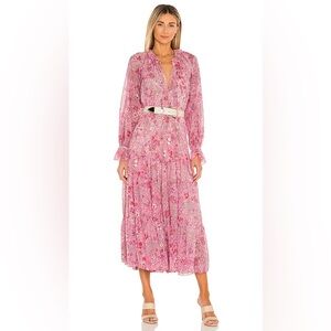 Free People Floral Pink Maxi Dress